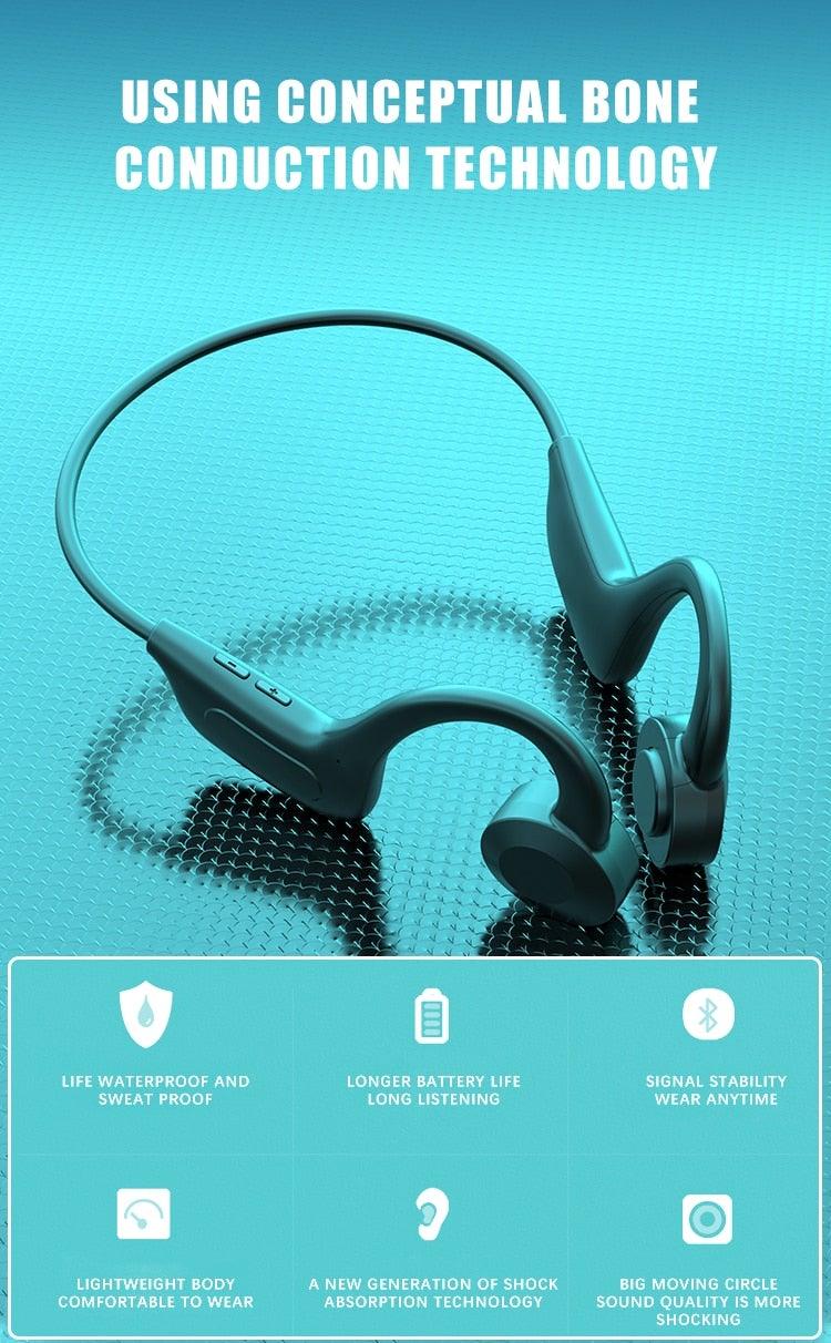 Single Wireless Bluetooth 5.0 Earpiece with CVC8.0 Noise Reduction