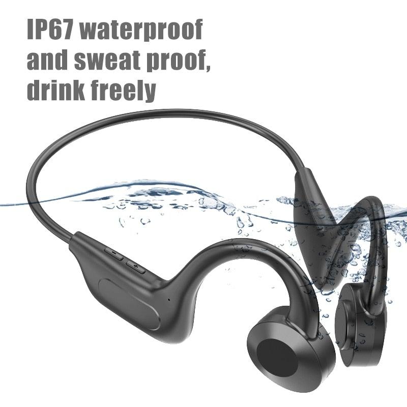 Single Wireless Bluetooth 5.0 Earpiece with CVC8.0 Noise Reduction