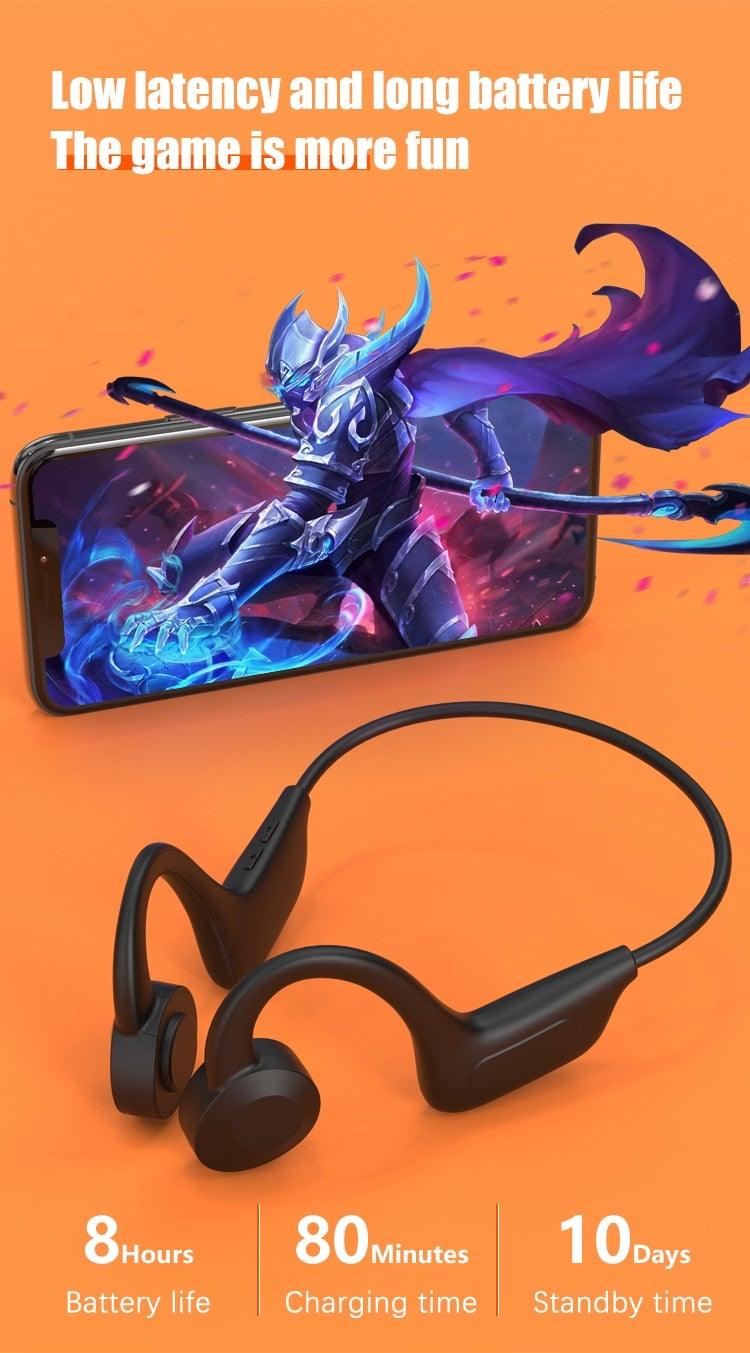 Single Wireless Bluetooth 5.0 Earpiece with CVC8.0 Noise Reduction