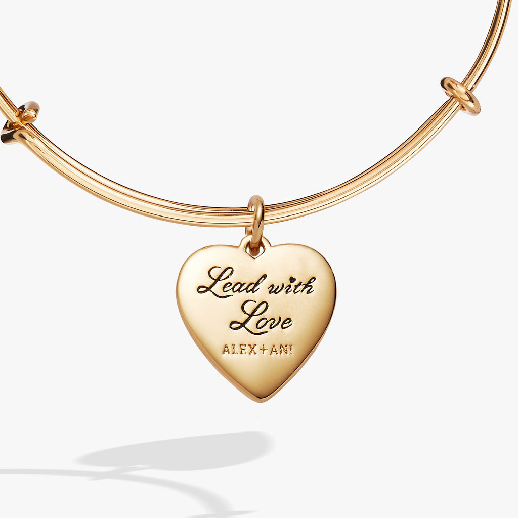Heartburst Charm Bangle Expandable Bracelet