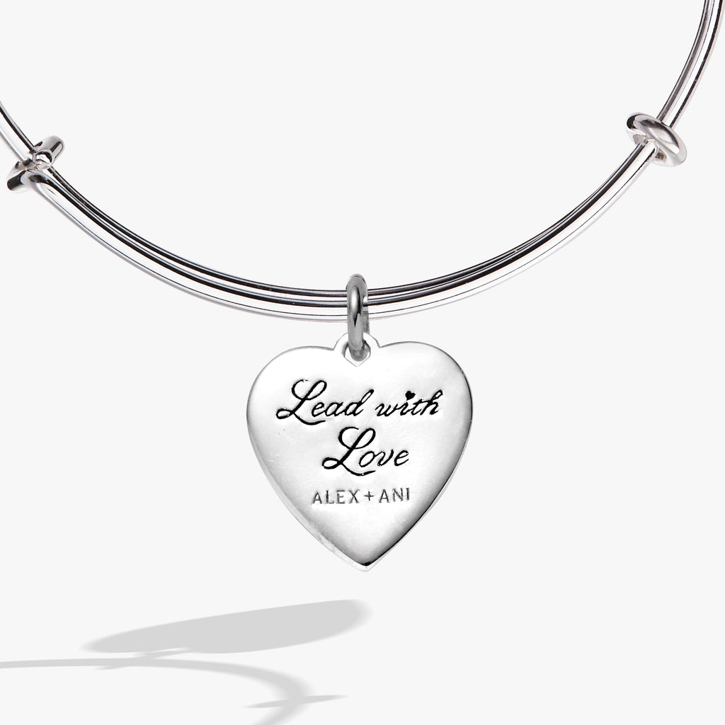 Heartburst Charm Bangle Expandable Bracelet