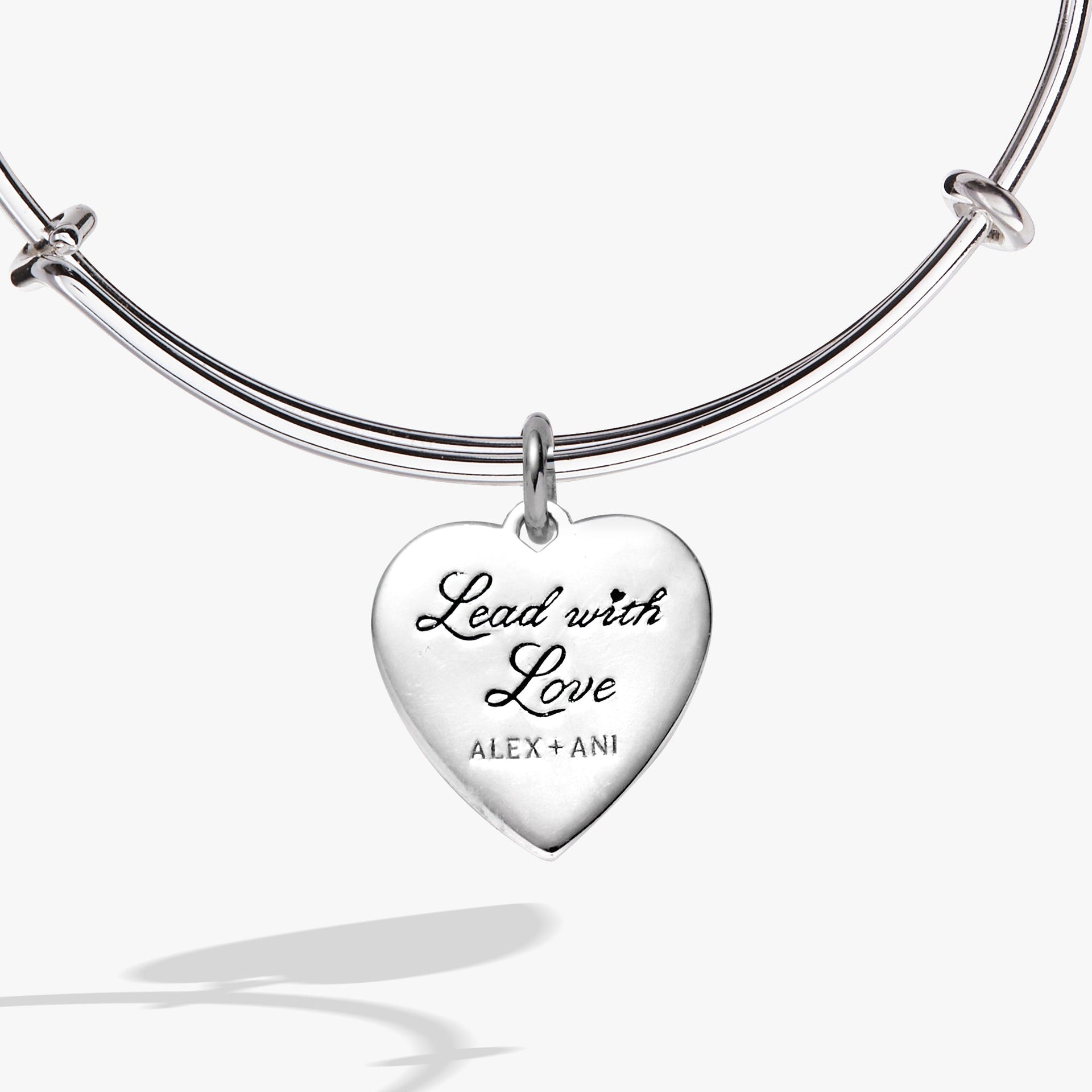 Heartburst Charm Bangle Expandable Bracelet