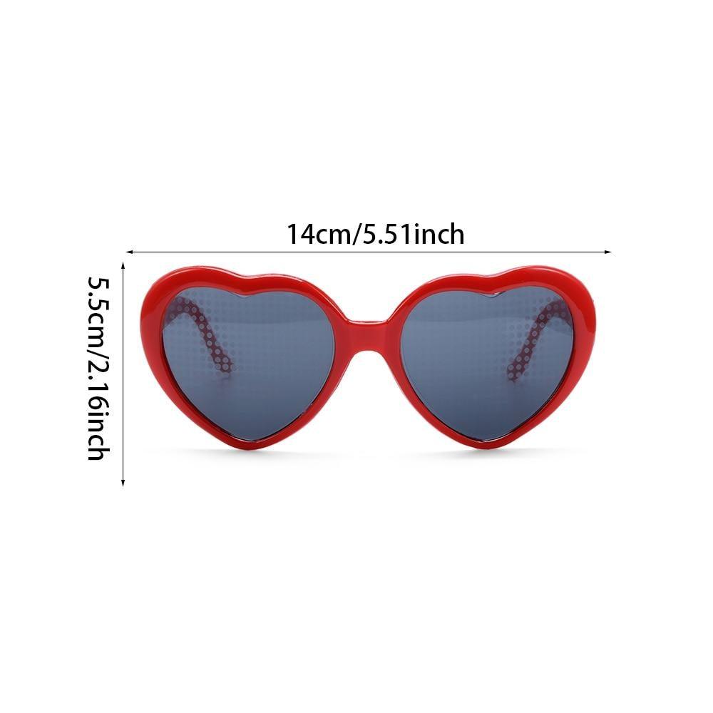 Heart Effect Diffraction Glasses for Light Shows and Night Festivals