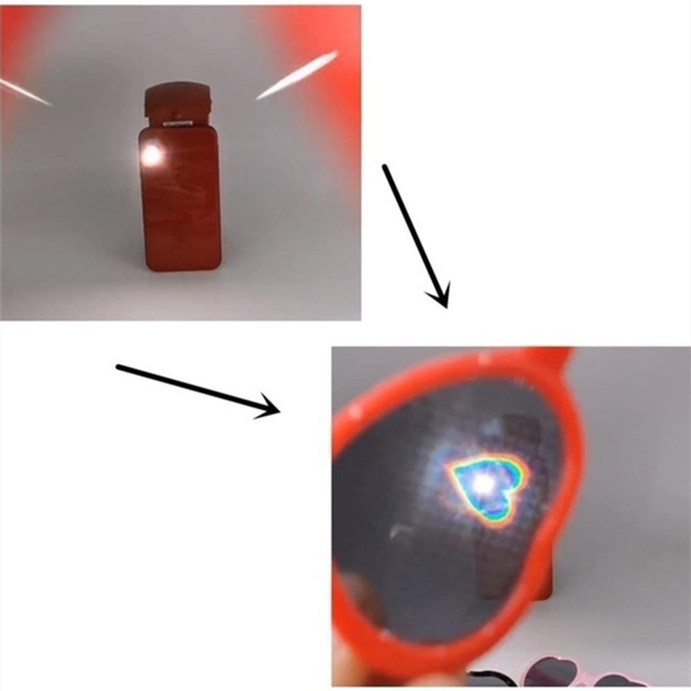 Heart Effect Diffraction Glasses for Light Shows and Night Festivals