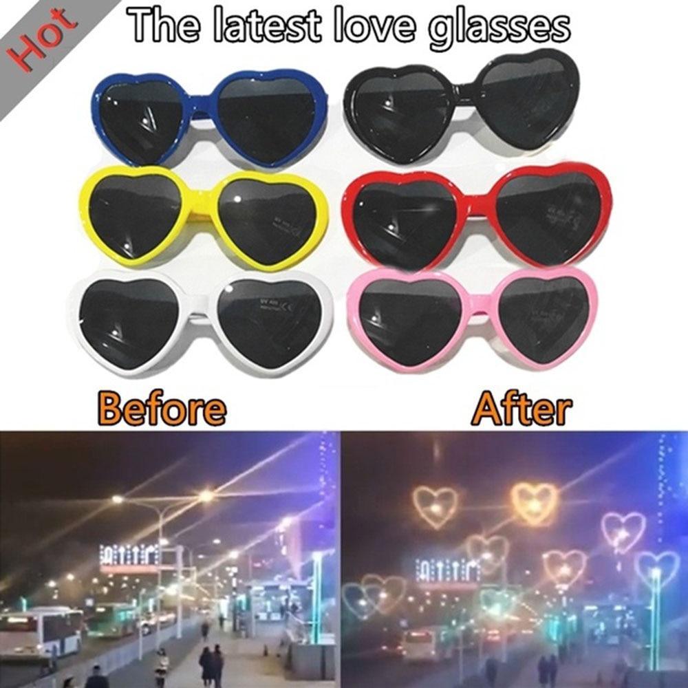 Heart Effect Diffraction Glasses for Light Shows and Night Festivals