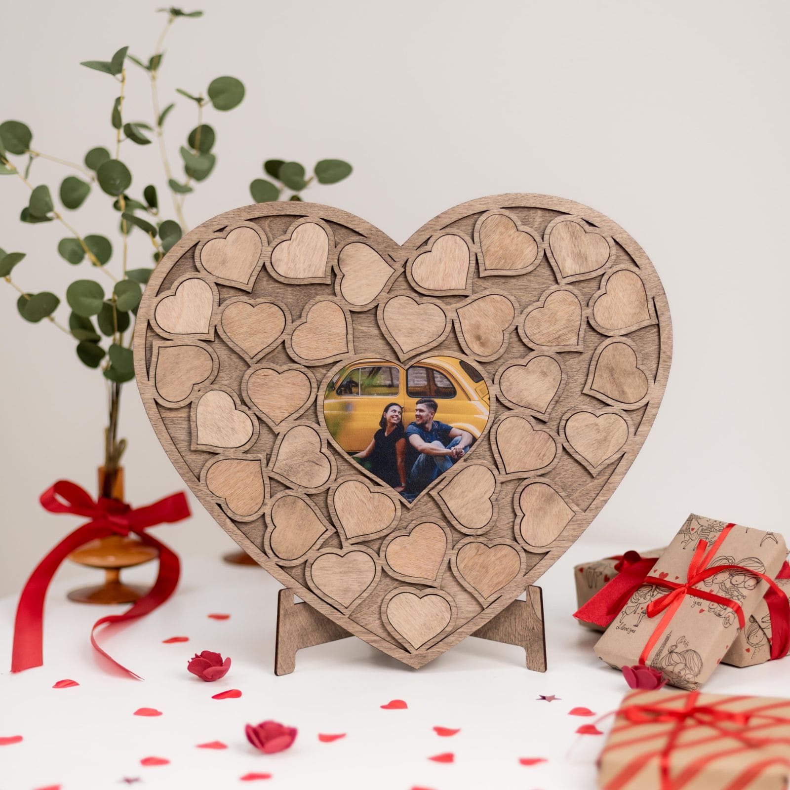 Custom Heart Photo Puzzle - Personalized Romantic Valentine Gift