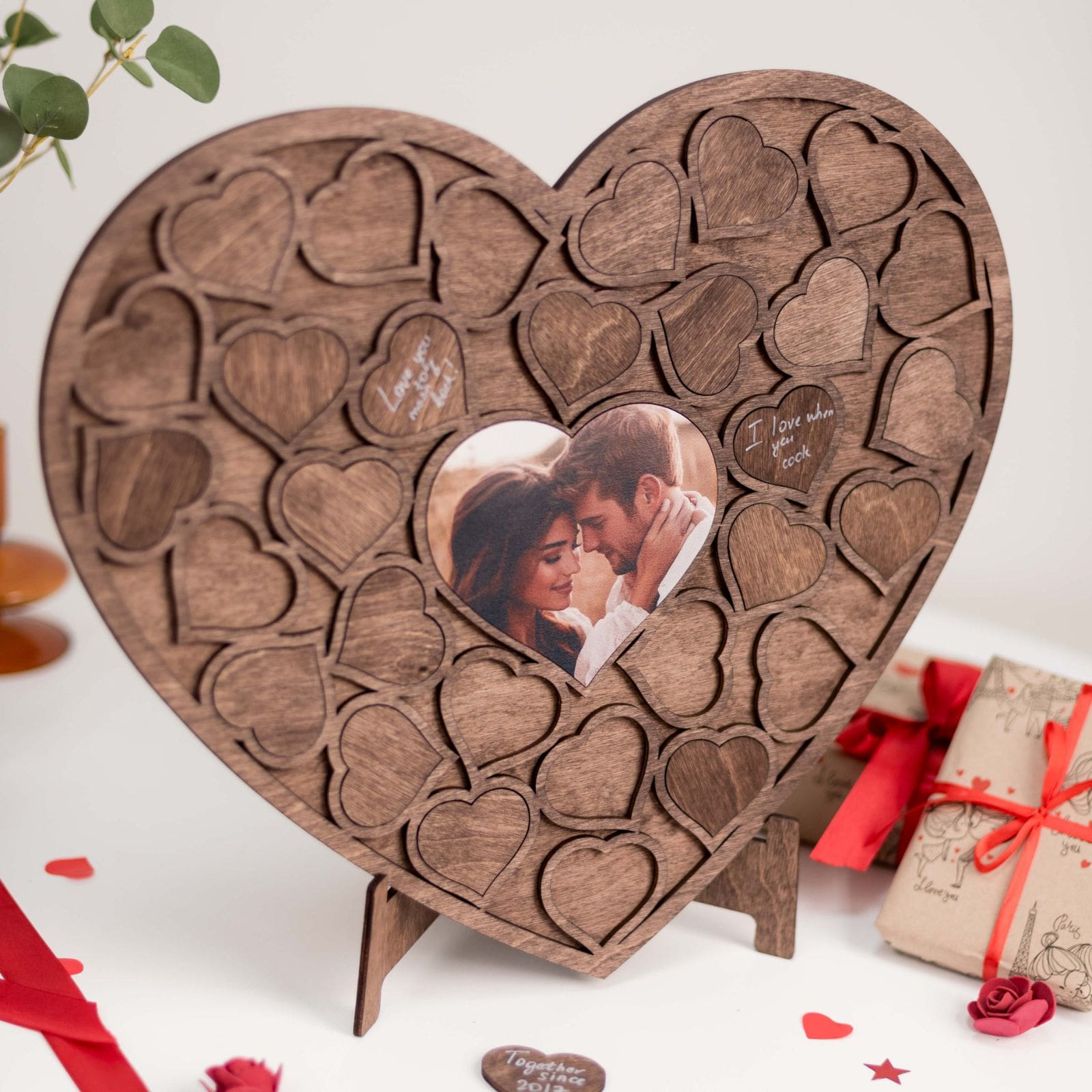 Custom Heart Photo Puzzle - Personalized Romantic Valentine Gift
