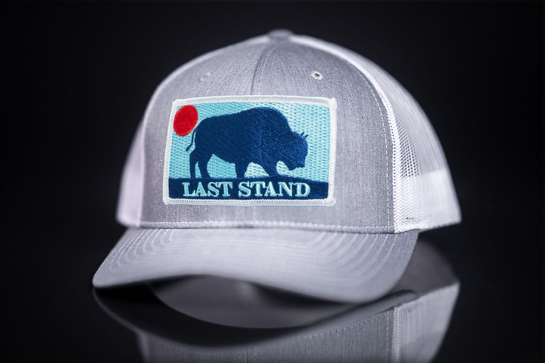 Bison Sunset Curved Bill Trucker Hat – Outdoor Streetwear Cap