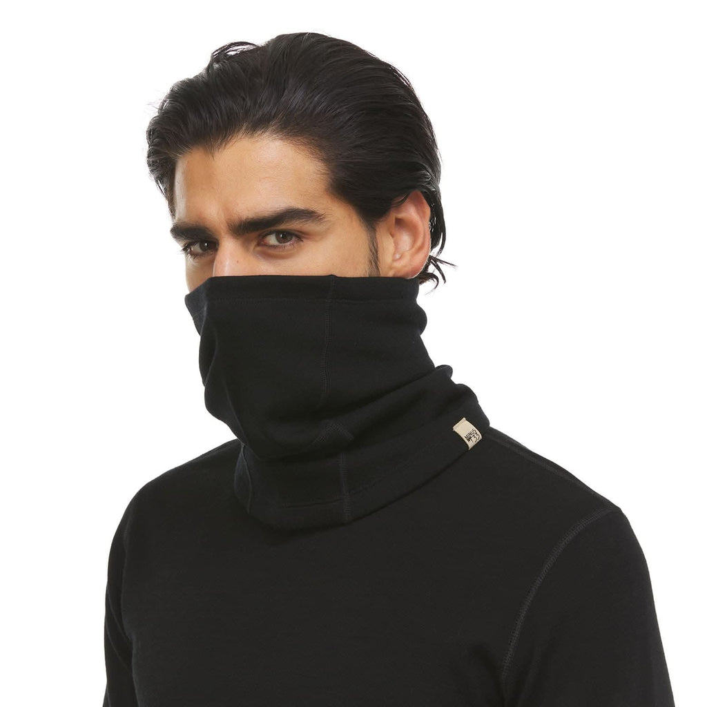 Heavyweight Brushed Merino Wool Neck Gaiter for Winter