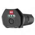 Heiniger Sirius Li-Ion replacement battery in matte black with red and green status indicators