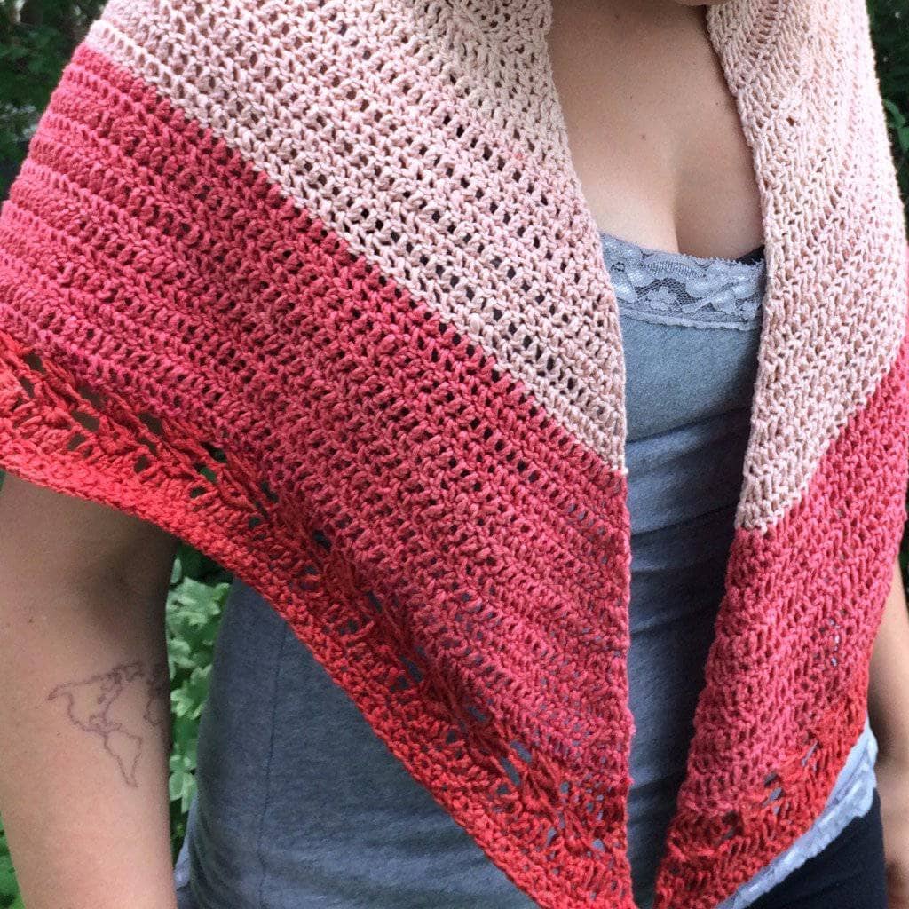 Herbal Sunrise Shawl Crochet Pattern: Bohemian Knit Accessory