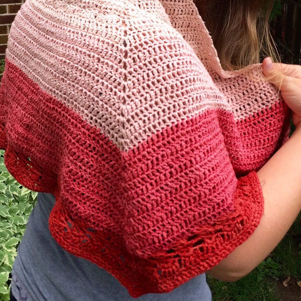 Herbal Sunrise Shawl Crochet Pattern: Bohemian Knit Accessory
