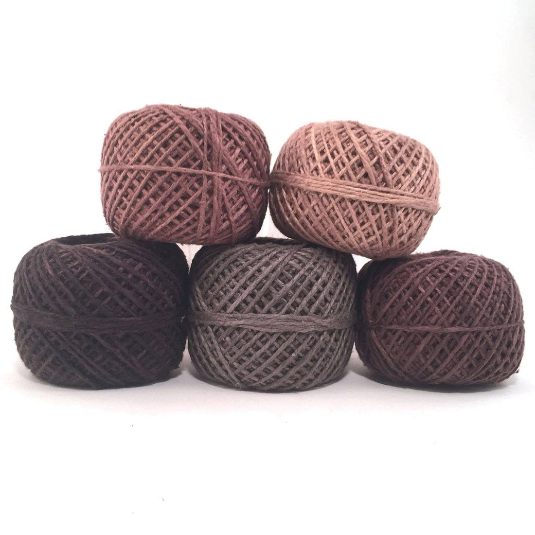 Herbal Sunrise Knit Shawl DIY Kit - Striped Bohemian Silk Yarn