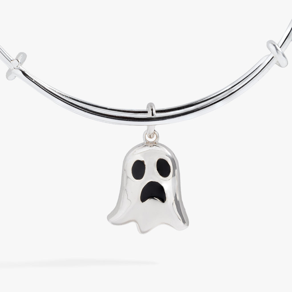 Ghost 'Only Here for the Boos' Textured Wire Bangle