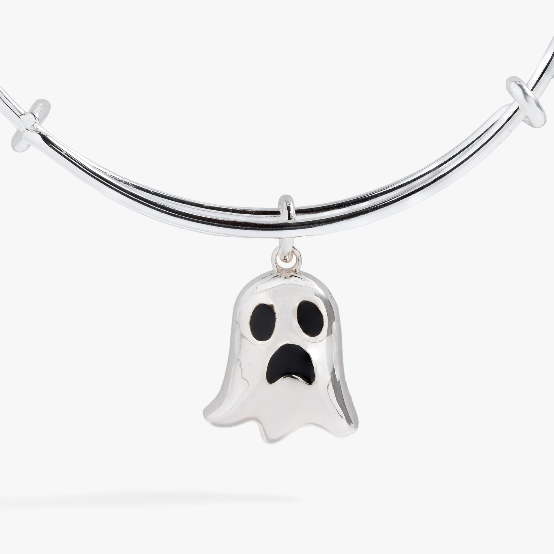 Ghost 'Only Here for the Boos' Textured Wire Bangle