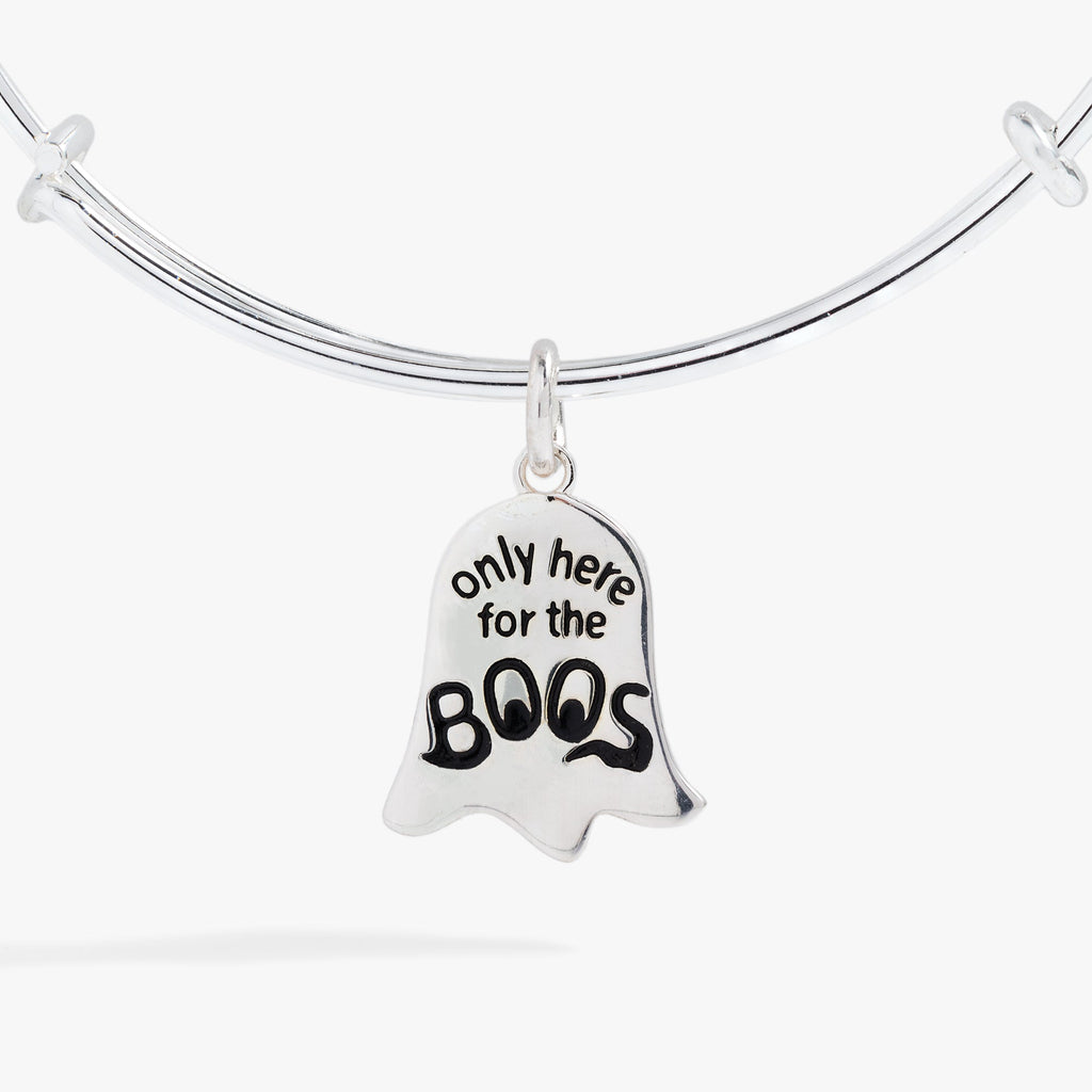 Ghost 'Only Here for the Boos' Textured Wire Bangle