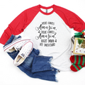 Here Comes Amazon Raglan Tee