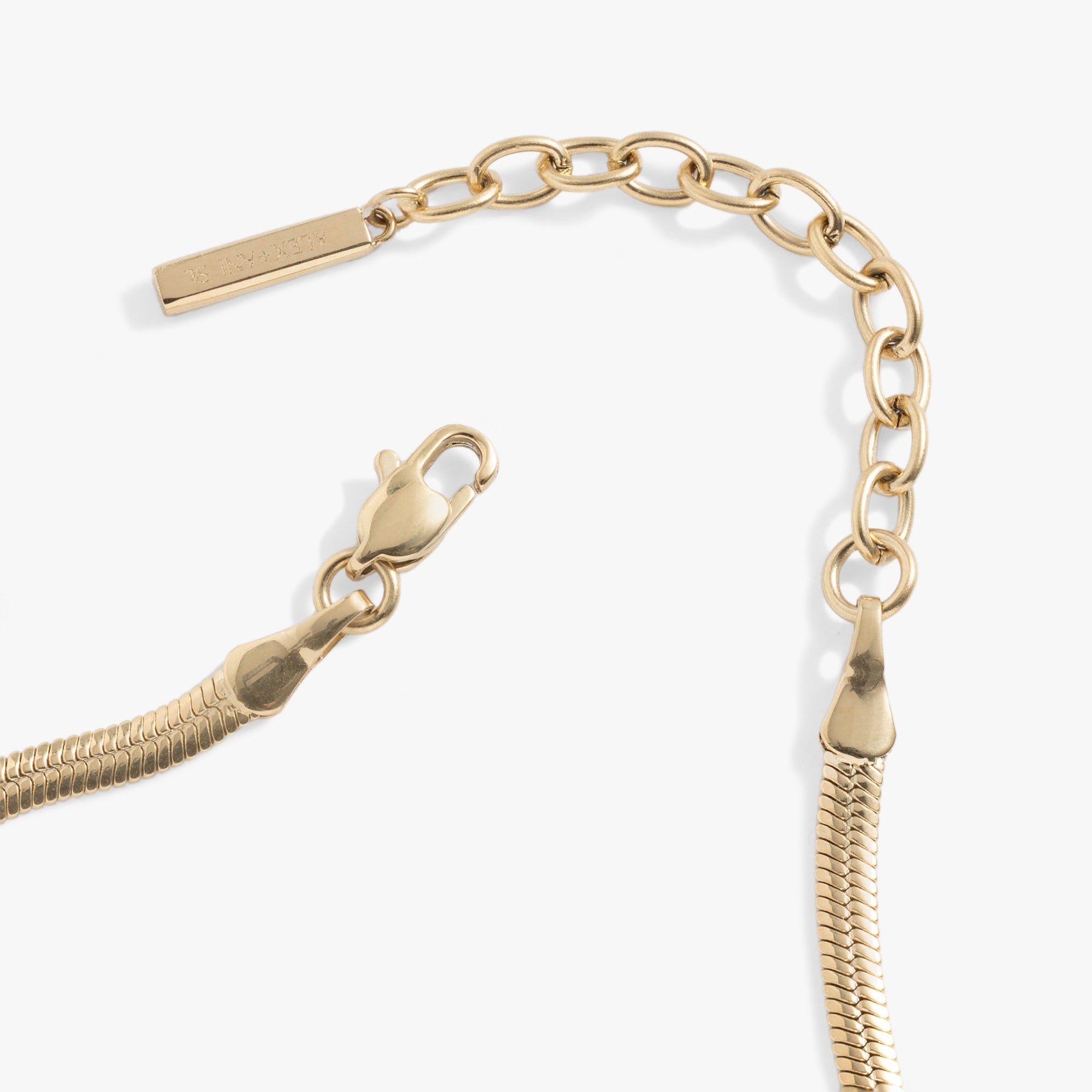 Everyday Herringbone Chain Bracelet in Gold and Silver