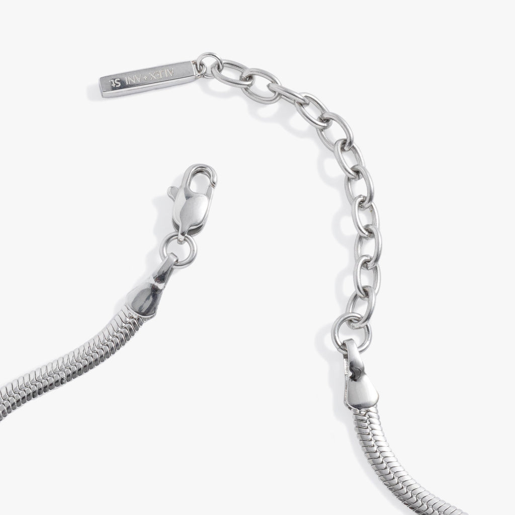 Everyday Herringbone Chain Bracelet in Gold and Silver