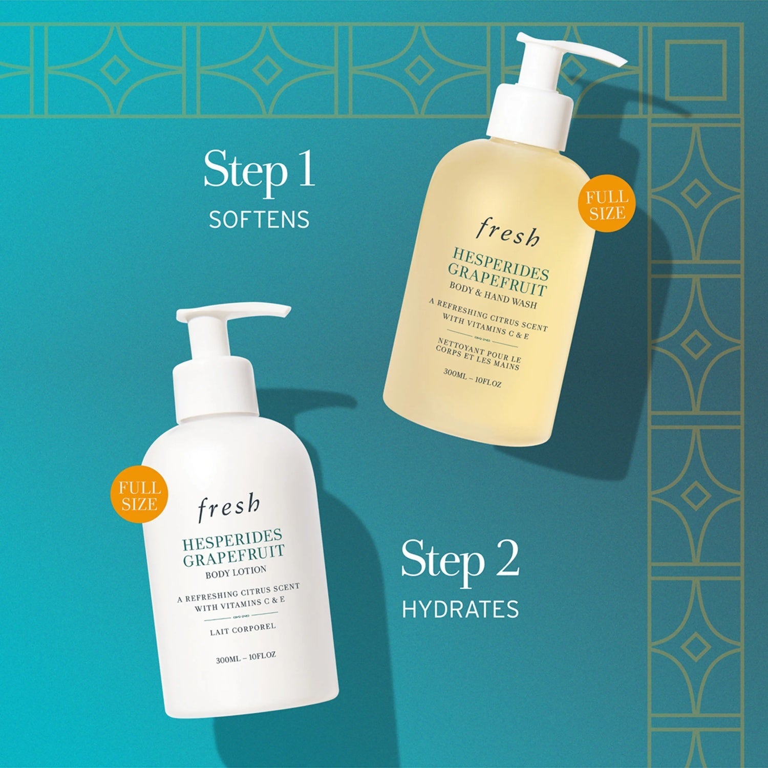Hesperides Grapefruit Shower Gel & Lotion Set – Citrus Body Care