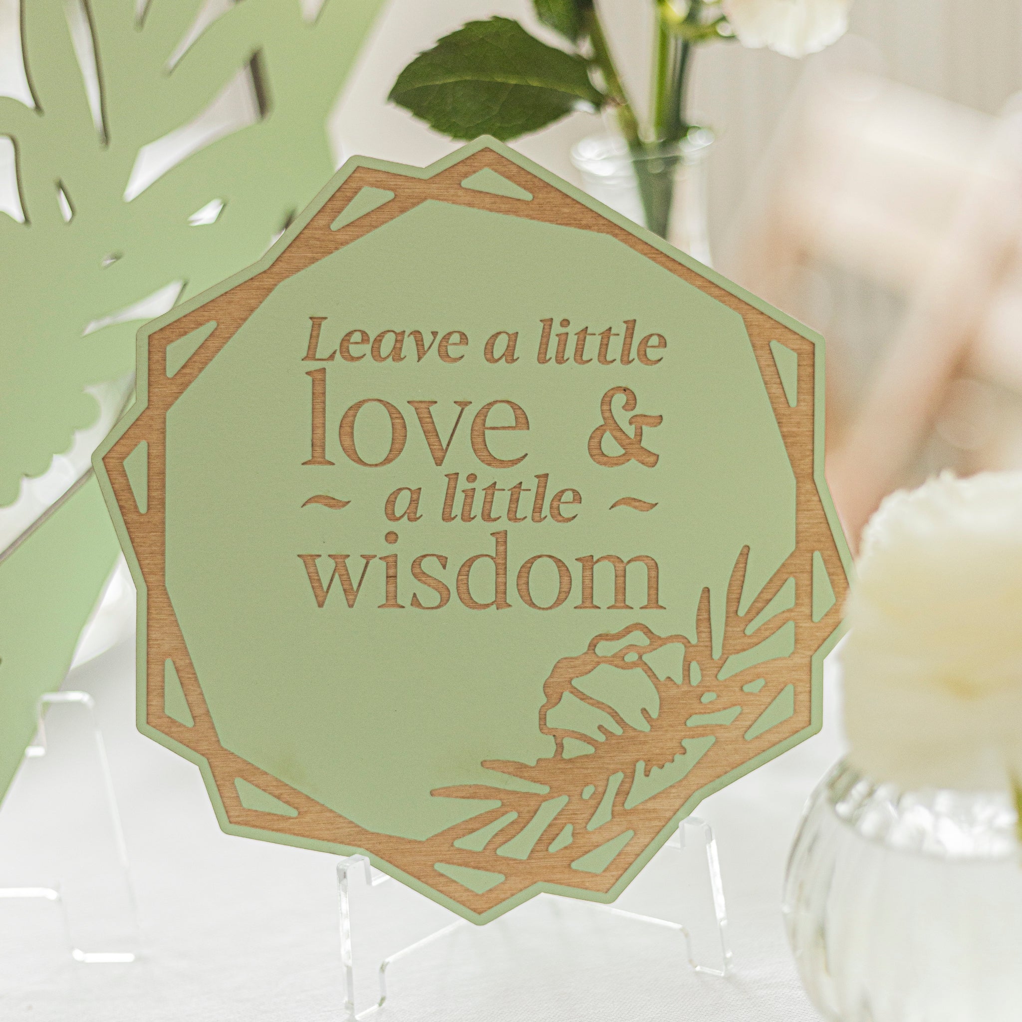 Acrylic Hexagon Memory Sign for Wedding Memorial Table