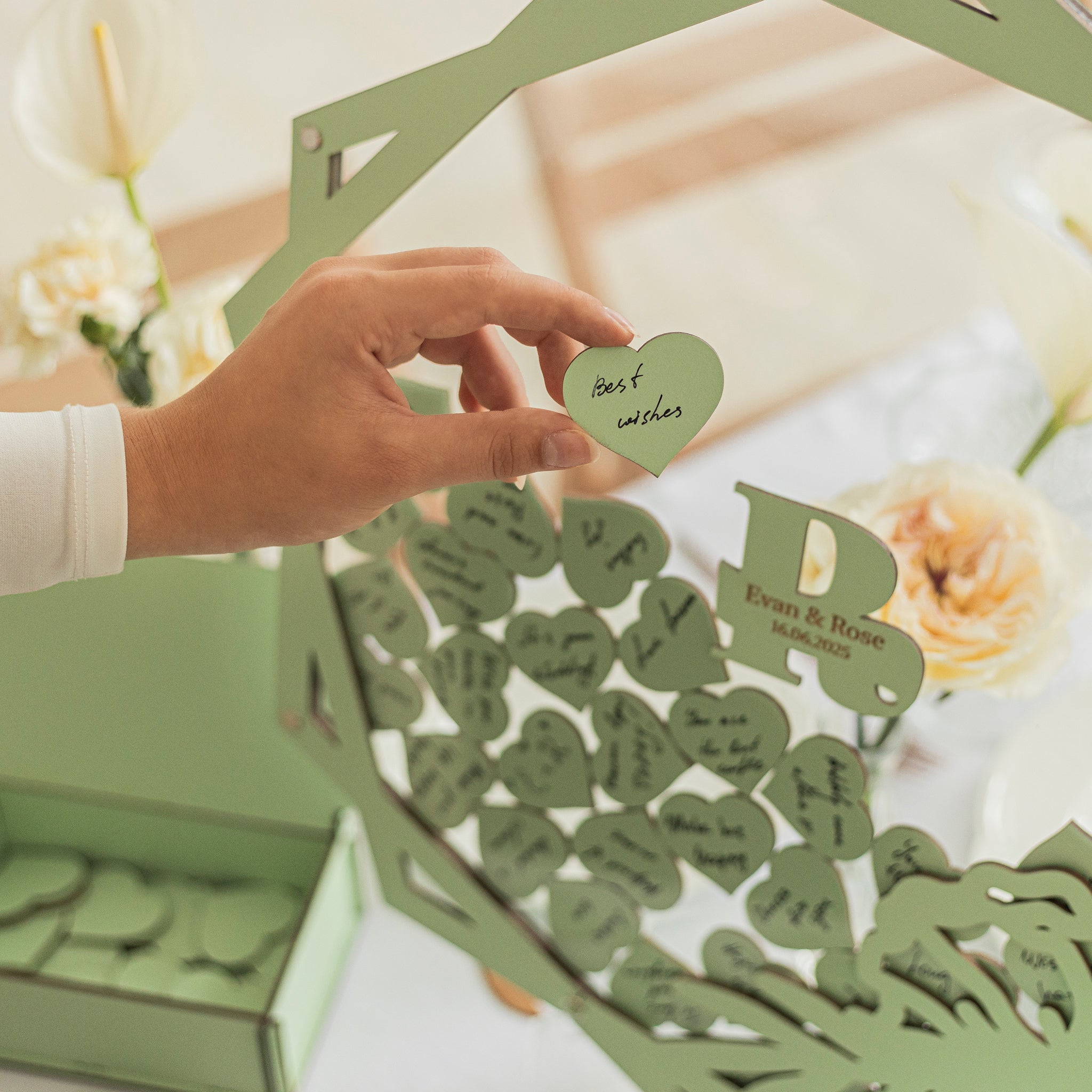 Acrylic Hexagon Guest Book for Weddings & Special Events