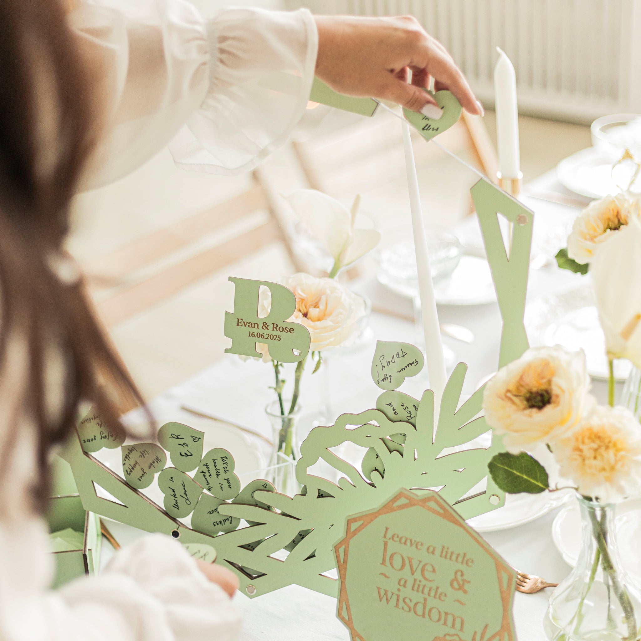 Acrylic Hexagon Guest Book for Weddings & Special Events