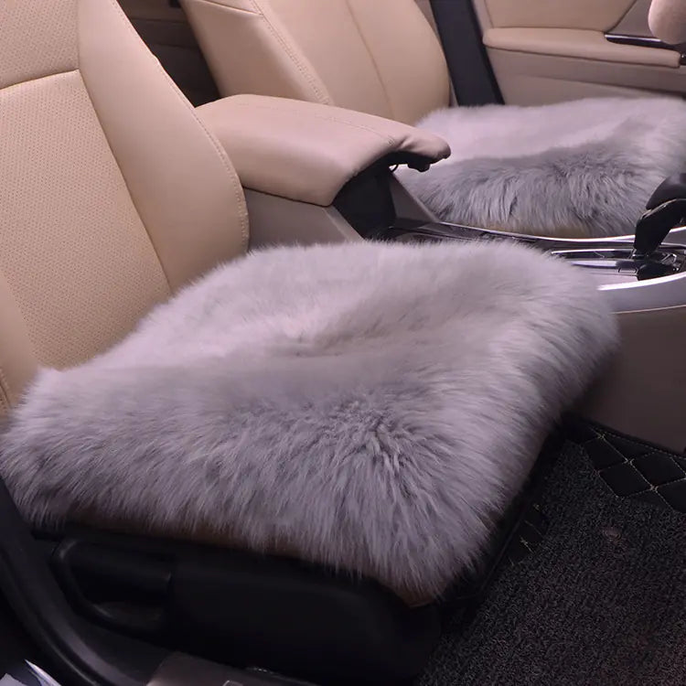 Car Wool Seat Cushion for Winter - Small Square Pad