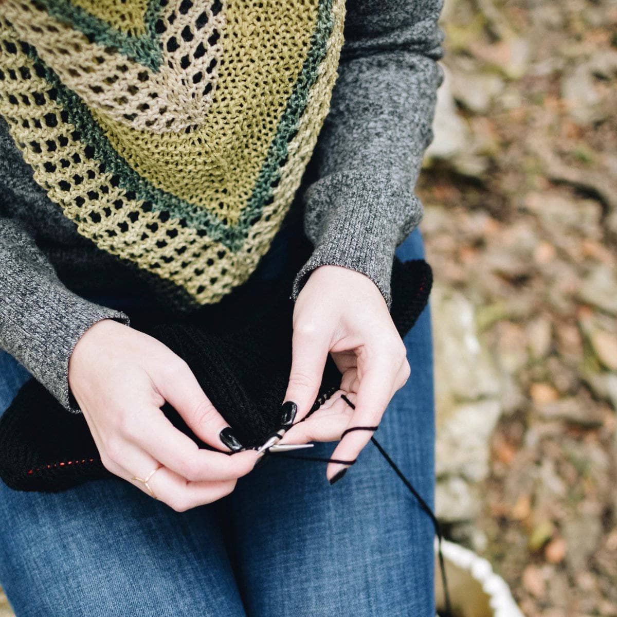 Hibiscus Shawl Knitting Pattern for DK Weight Silk Yarn