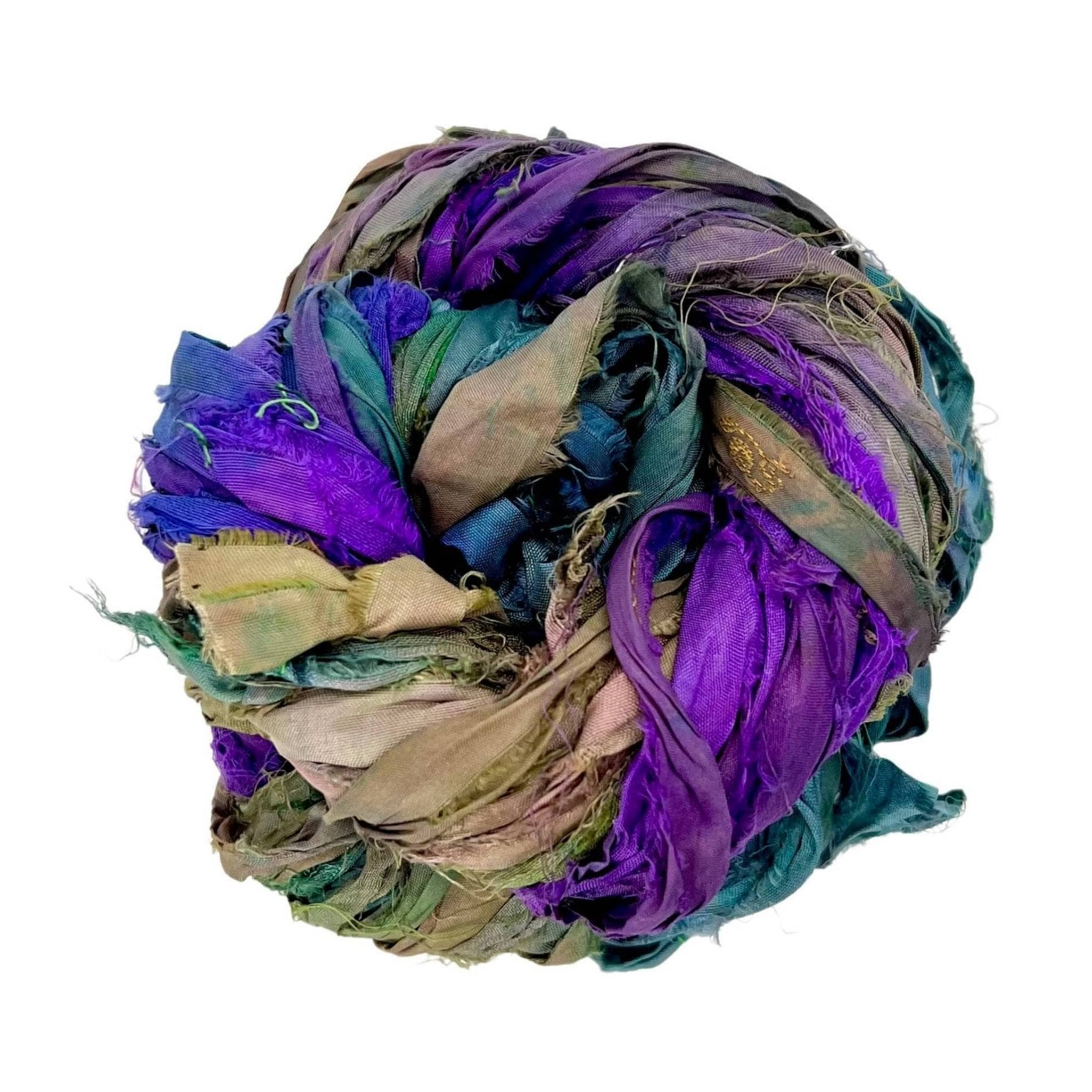 Hidden Heart Bag Crochet Kit with Recycled Sari Silk