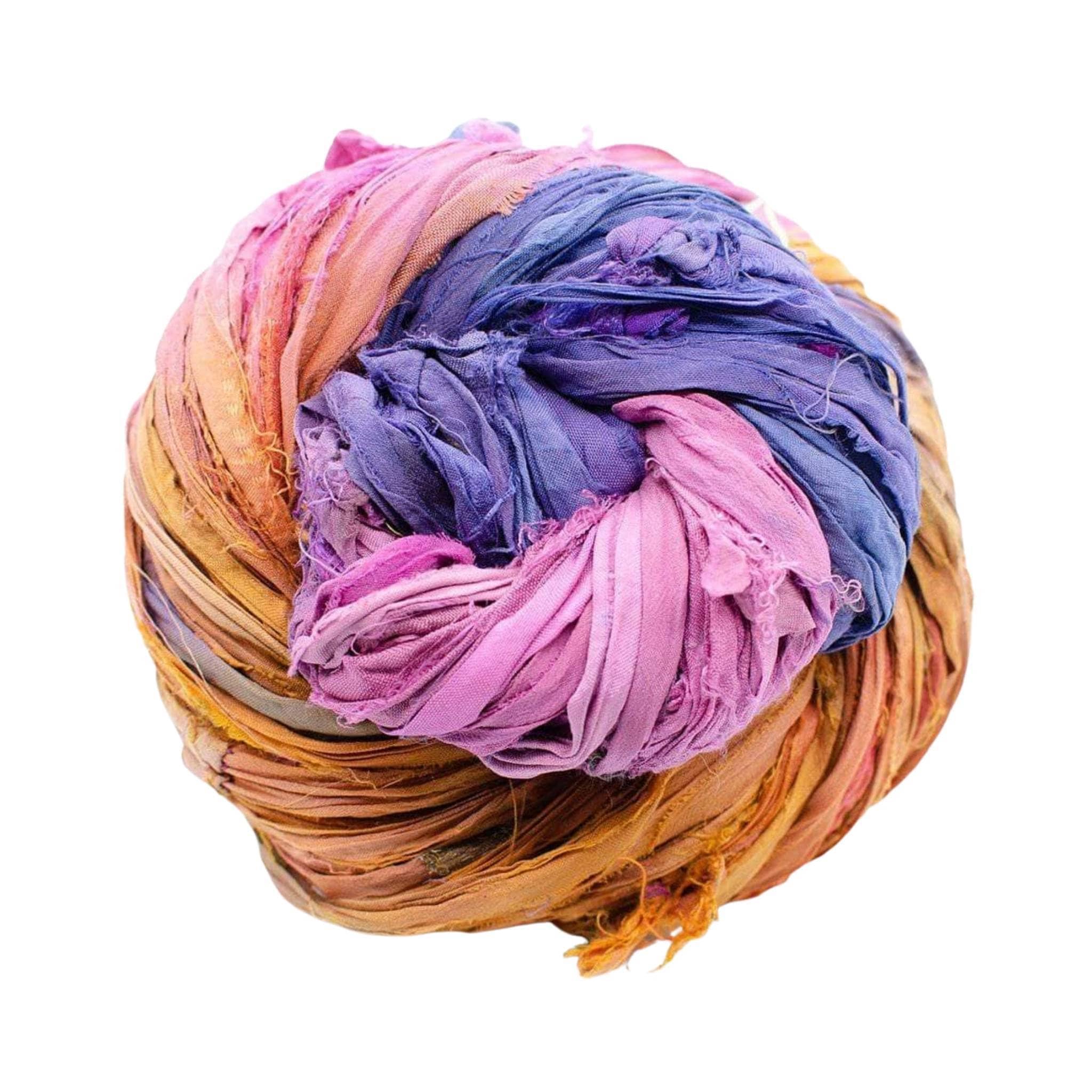 Hidden Heart Bag Crochet Kit with Recycled Sari Silk