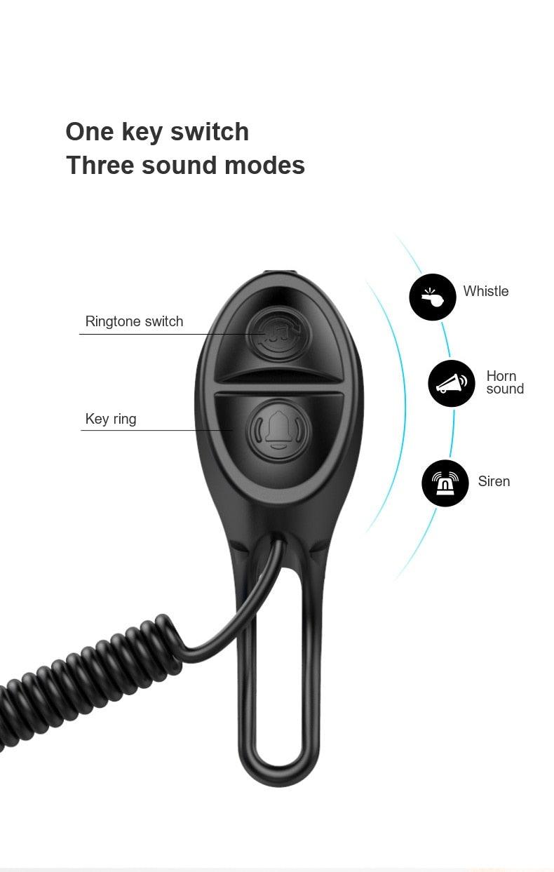 120dB Electric Bike Horn for Kids Scooters - Waterproof USB Recharge