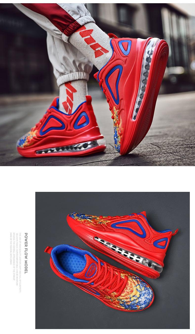 Men's Platform Air Mesh Athletic Sneakers Luxury Fashion Trainers