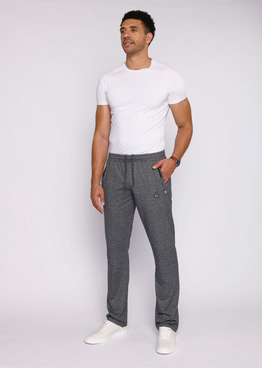 Men's Athletic Straight Fit Sweatpants in Grey - Image 27