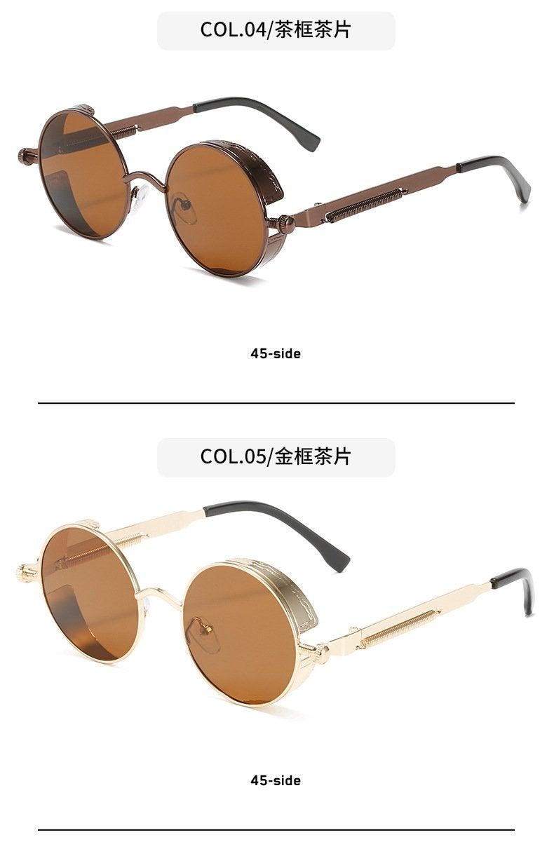 Retro Round Metal Frame Sunglasses with UV400 Polarized Lenses