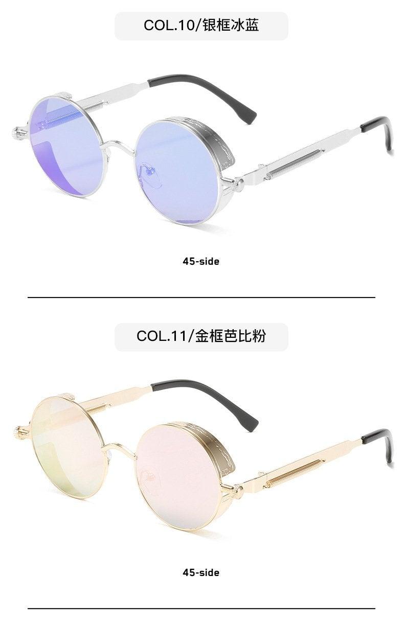 Retro Round Metal Frame Sunglasses with UV400 Polarized Lenses