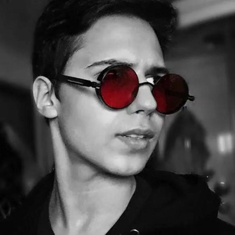 Retro Round Metal Frame Sunglasses with UV400 Polarized Lenses