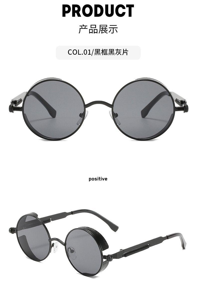 Retro Round Metal Frame Sunglasses with UV400 Polarized Lenses