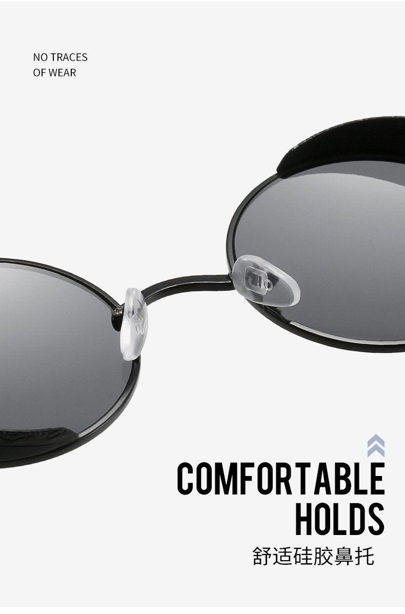 Retro Round Metal Frame Sunglasses with UV400 Polarized Lenses