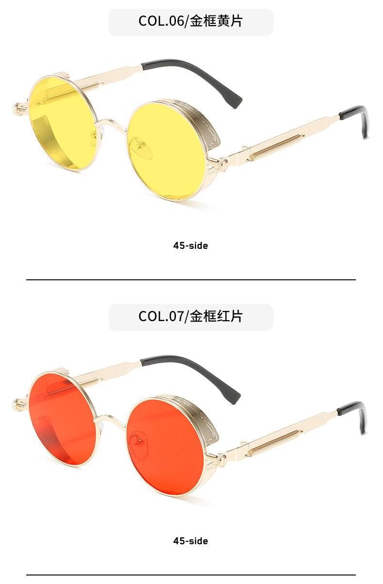 Retro Round Metal Frame Sunglasses with UV400 Polarized Lenses