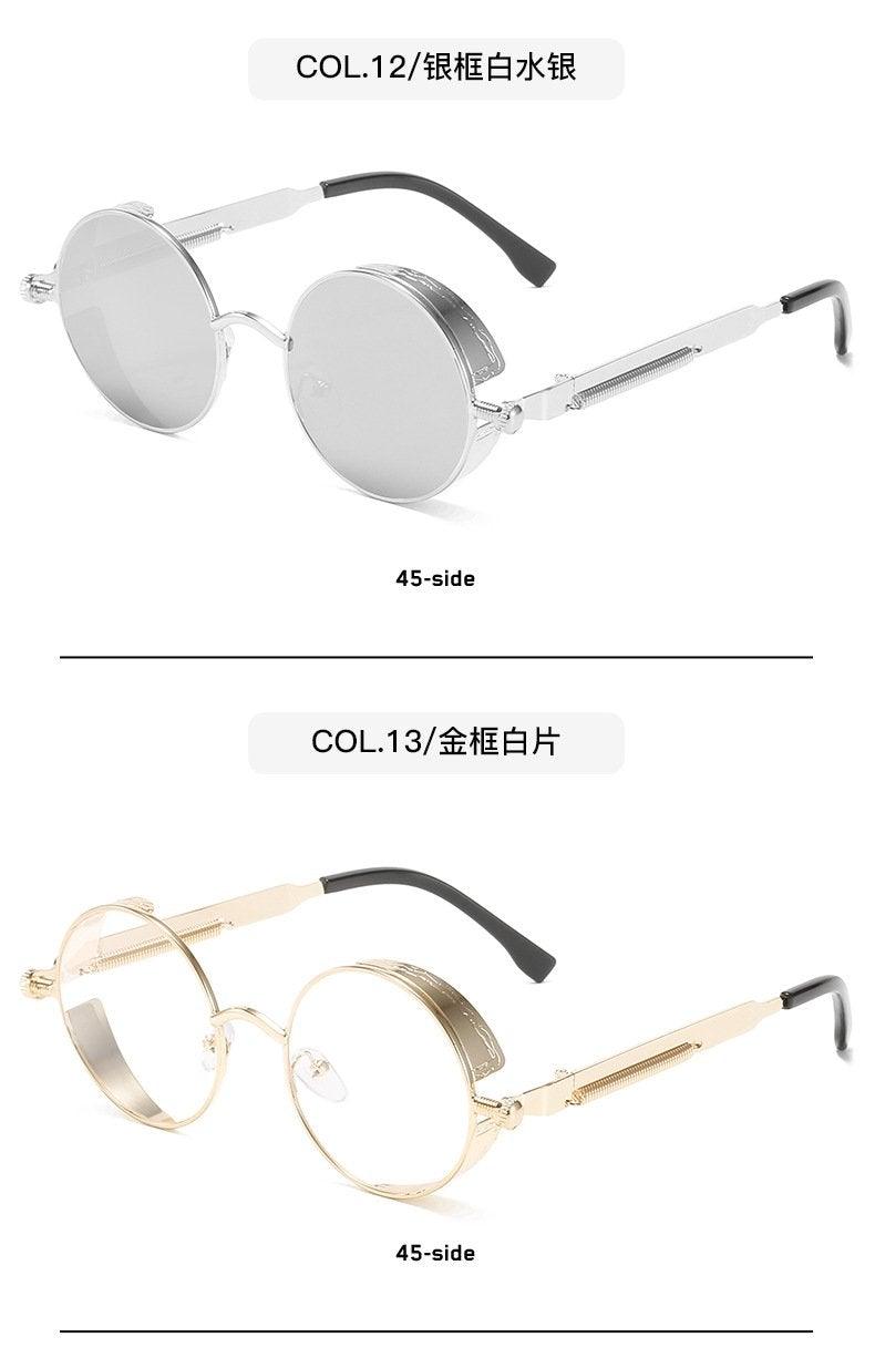 Retro Round Metal Frame Sunglasses with UV400 Polarized Lenses