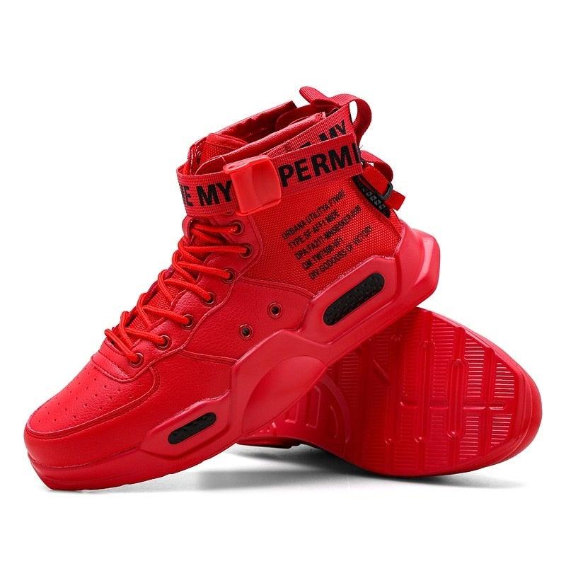 High Top Canvas Sneakers: Breathable Hip Hop Basketball Shoes