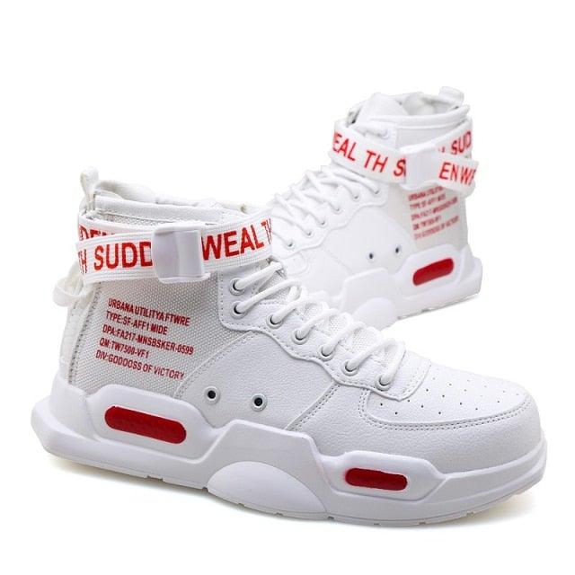 High Top Canvas Sneakers: Breathable Hip Hop Basketball Shoes