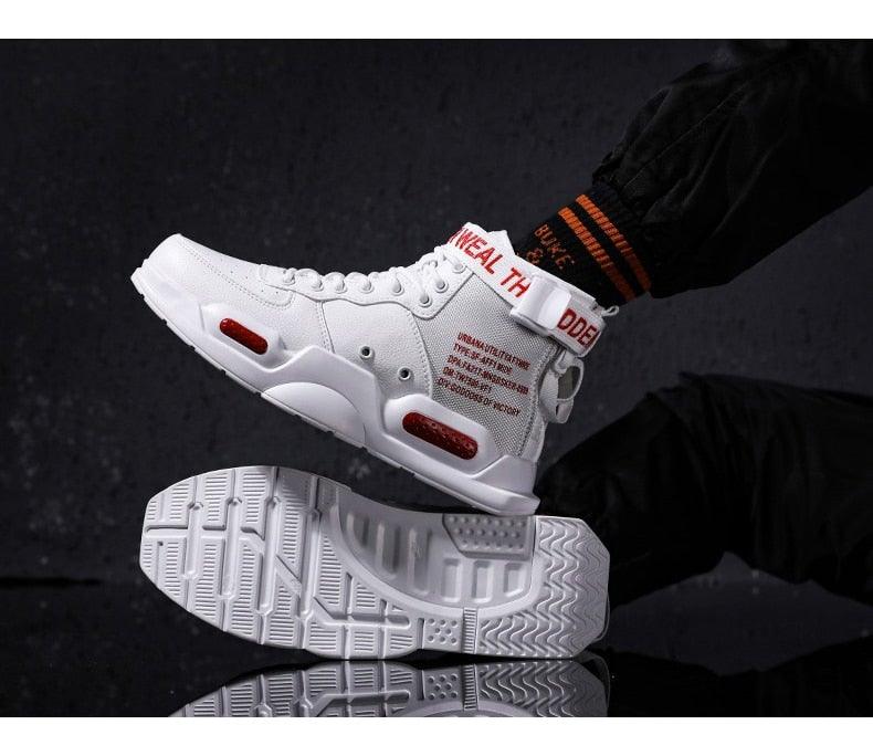 High Top Canvas Sneakers: Breathable Hip Hop Basketball Shoes