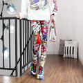 High Waist Printed Yoga Leggings Push Up Fitness Gym Trousers