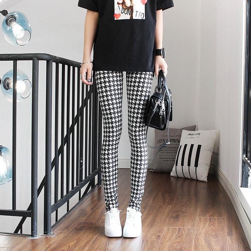 High Waist Printed Yoga Leggings Push Up Fitness Gym Trousers
