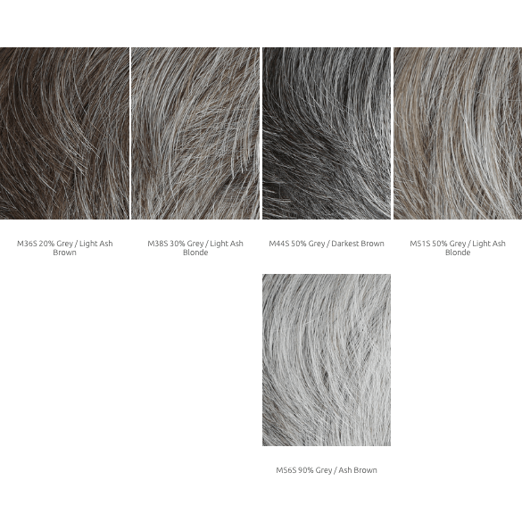 Chiseled Men's Wig in Light Brown or Blonde Highlights