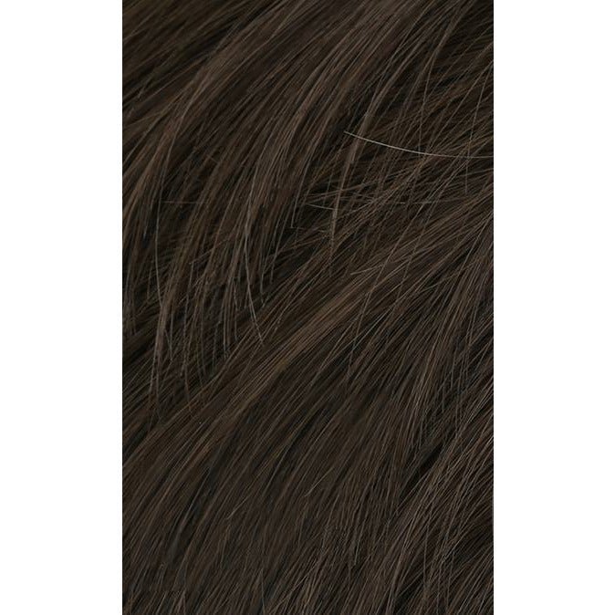 Men's Short Synthetic Hairpiece - Natural Look Wig in Black & Grey