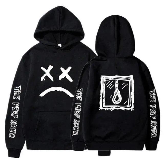 Hip Hop Hoodies Modern Hell Hood For Boy Men Women Hooded Pullover Male Female Cry Baby Hoodie Sweatshirts Women's Hoodie Peep Show Rap Music Men's Hip Hop Weep Rapper Sweater Warm Winter Sweater