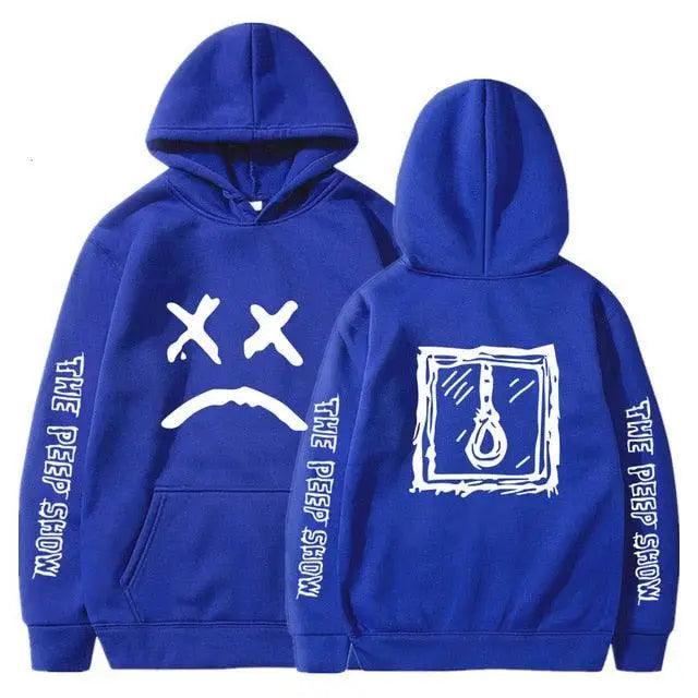 Hip Hop Hoodies Modern Hell Hood For Boy Men Women Hooded Pullover Male Female Cry Baby Hoodie Sweatshirts Women's Hoodie Peep Show Rap Music Men's Hip Hop Weep Rapper Sweater Warm Winter Sweater